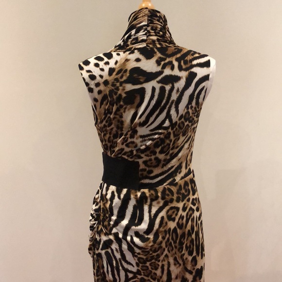 Joseph Ribkoff cheetah dress size 8 - Picture 7 of 10